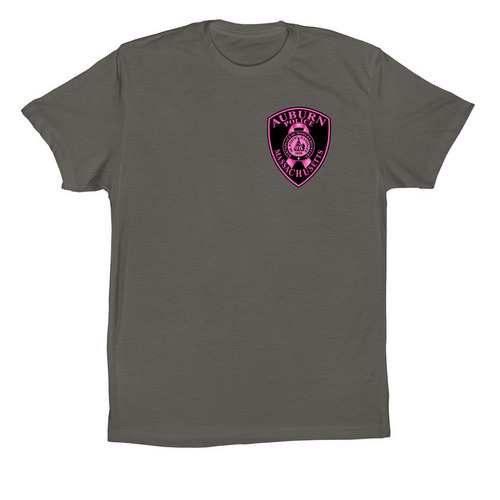 Auburn Police Pink Patch Project K9 Biza!, a Asphalt Premium Cotton Tee