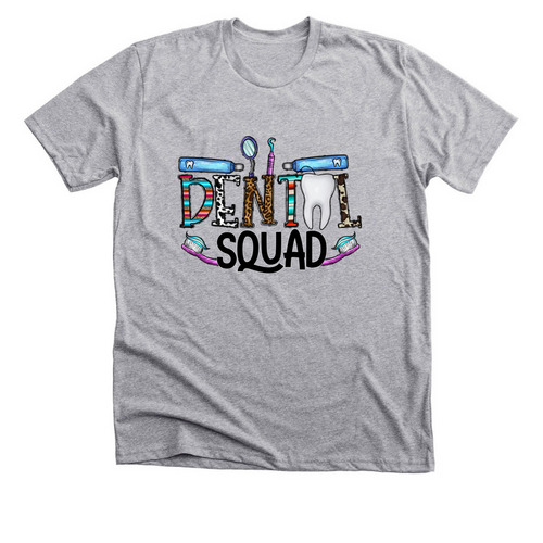 Dental Squad, a Athletic Heather Premium Unisex Tee
