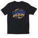Woodland Elementary School- Blue/Gold, a Black Softstyle Cotton Tee