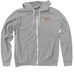 Respect the Locals, a Athletic Heather Zip Up Hoodie