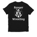 Ranger Wrestling Team Shirts, a Deep Black Allmade Organic Cotton Unisex Tee (back-view)