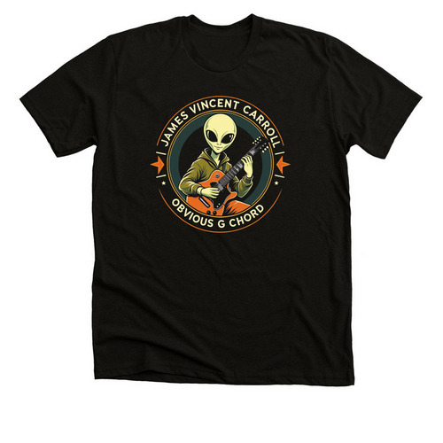 Alien - JVC, a Black Heather Premium Unisex Tee