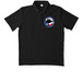 County Clerk Seal, a Black Unisex Performance Polo