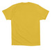 Do Not Perceive Me (tie dye black ink), a Yellow Premium Cotton Tee (back-view)