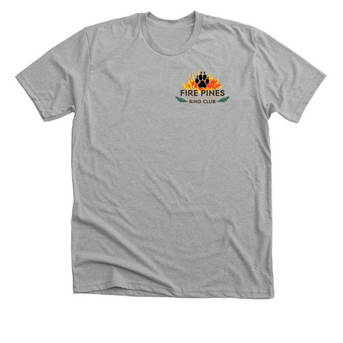 Fire Pines Ringsports, a Athletic Heather Premium Unisex Tee