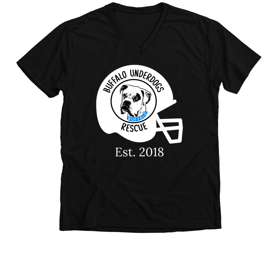 Buffalo Underdogs Rescue, a Solid Black Blend Premium V-Neck Tee