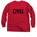 Chill's Official Apparel&nbsp;, a Red Classic Long Sleeve Tee