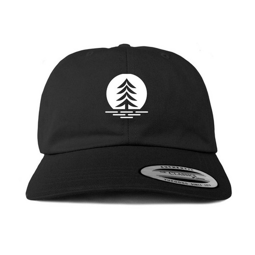 Library Logo Hat, a Black Printed Classic Baseball Cap