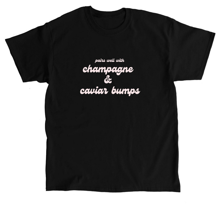 Champagne & Caviar Bumps, a Black Classic Unisex Tee