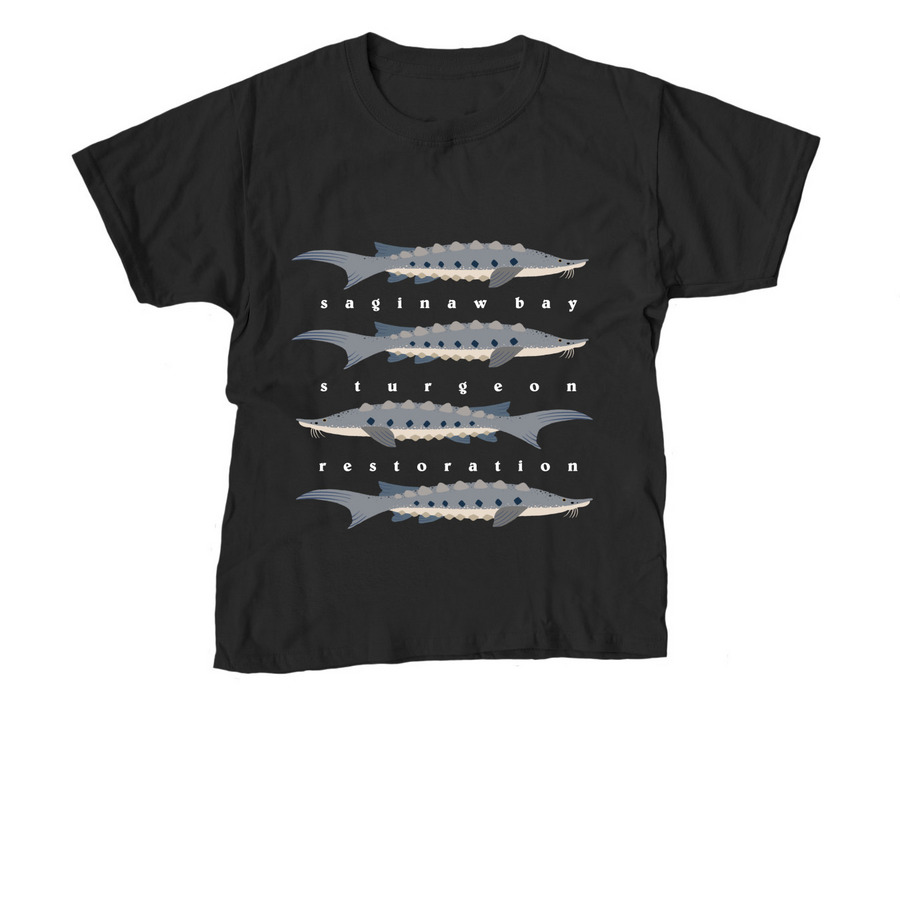 School of Sturgeon Shirts, a Black Youth Unisex Tee