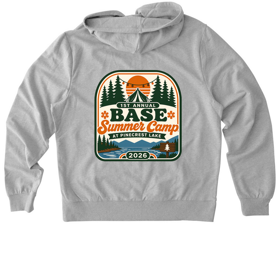 Zip Ups, a Granite Grey Heather Allmade Organic French Terry Zip Up Hoodie (back-view)