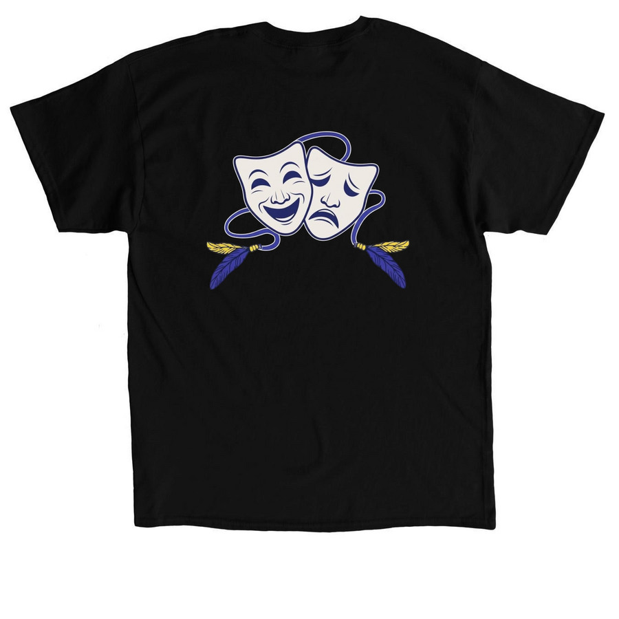 SHS Mask Logo, a Black Classic Unisex Tee (back-view)