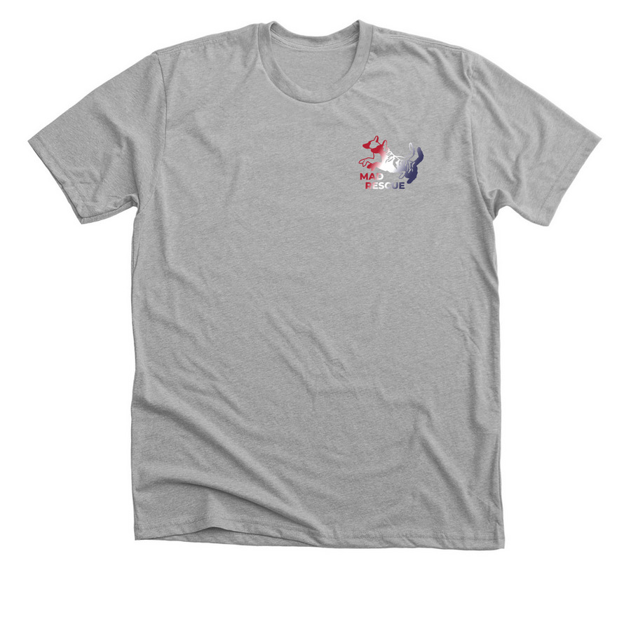 ?? MAD RESCUE CELEBRATES AMERICA'S 250TH, a Athletic Heather Premium Unisex Tee