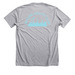v necks, a Athletic Heather Premium Unisex Tee (back-view)