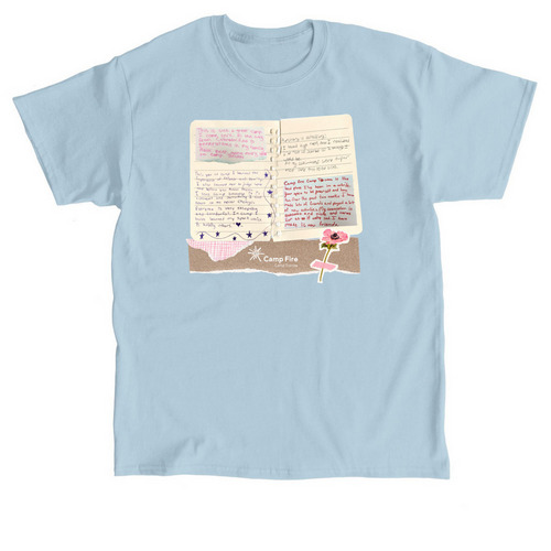 Camper Testimonial Scrapbook, a Light Blue Classic Unisex Tee