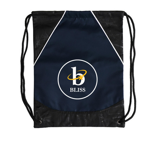 BLISS Emblem Drawstring Bag, a True Navy Rival Cinch Pack