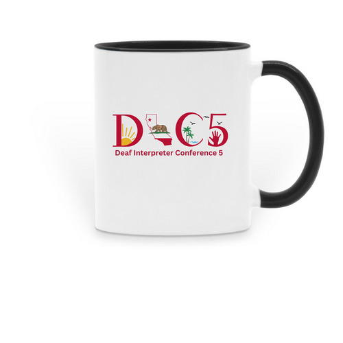 DIC5 Mug, a Black Two-Tone Ceramic Mug