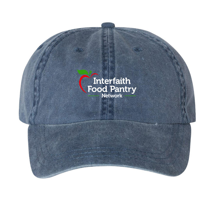 IFPN Baseball Hats, a Navy Printed Pigment Dye Baseball Cap
