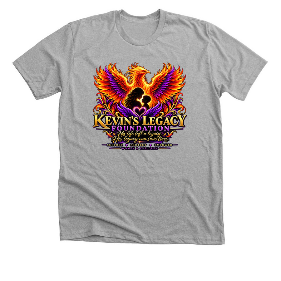 Kevins Legacy Foundation, a Athletic Heather Premium Unisex Tee