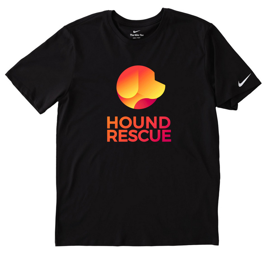 Wear Hope. Save Hounds., a Black Nike Dri-FIT Jersey Blend Performance Tee