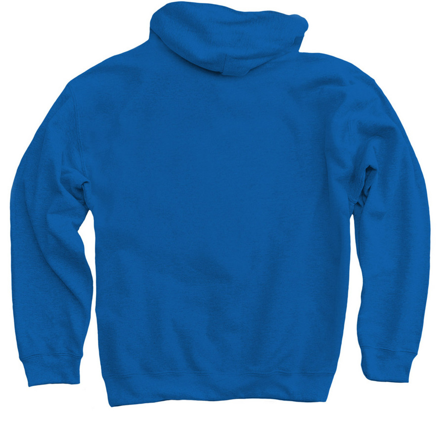 Council 1 Hoodie, a Royal Blue Pullover Hoodie (back-view)