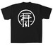 $KRRT COBAIN DEATH METAL LOGO (WHITE), a Black Heavyweight Garment Dye Tee (back-view)