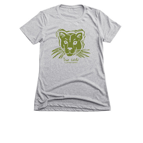 Be Wild, a Dark Heather Grey Women's Slim Fit Tee