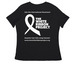 Got Lungs? Then You Can Get Lung Cancer!&nbsp;, a Black Women's Relaxed V-Neck Tee (back-view)