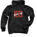Never Give Up, a Black Pullover Hoodie