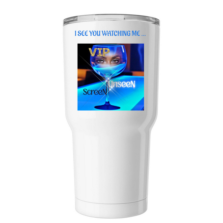 Travis' VIP Tumbler, a White Insulated Tumbler
