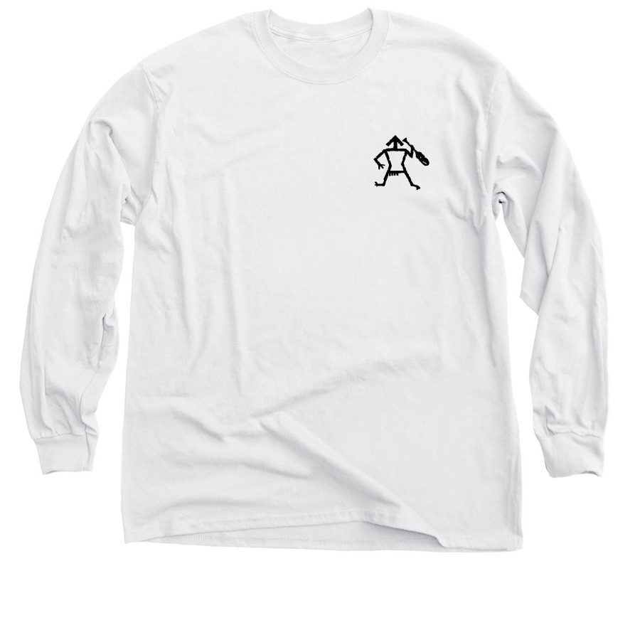 Lochsa Map, a White Classic Long Sleeve Tee