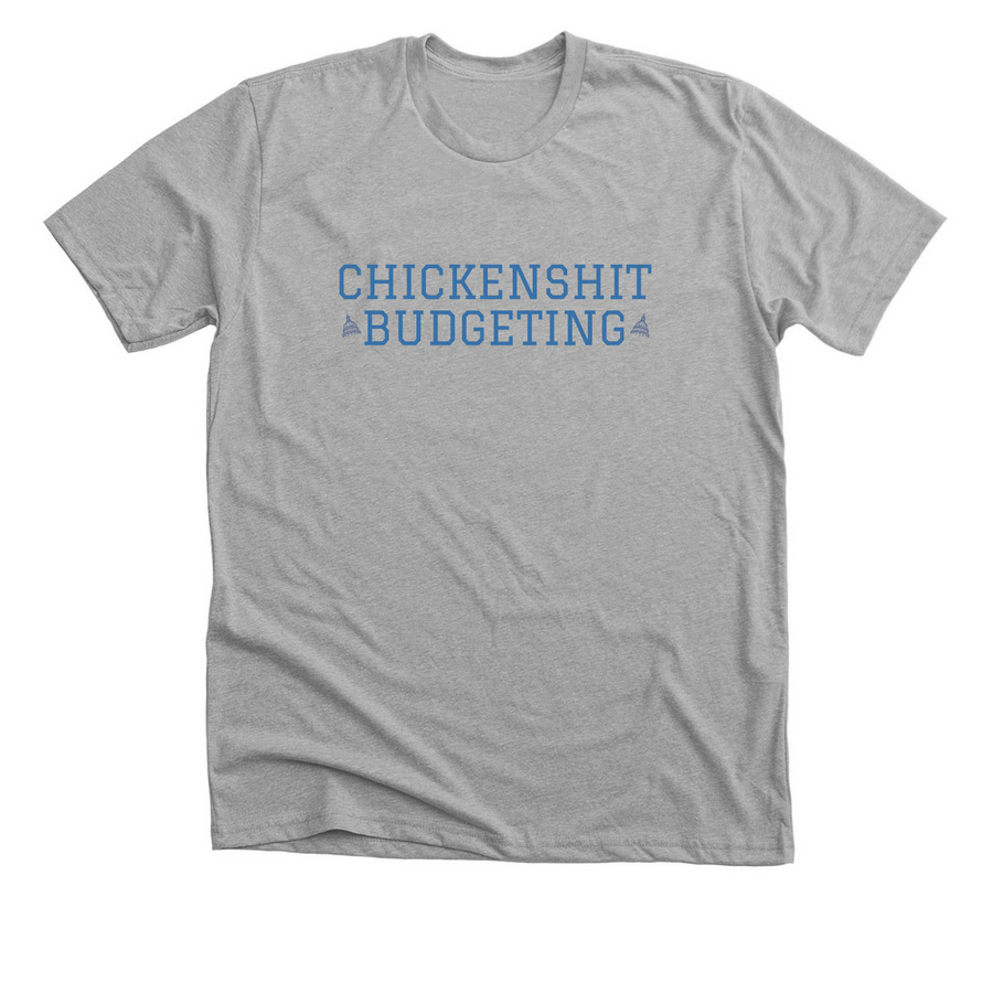 Chicken Budgeting, a Athletic Heather Premium Unisex Tee