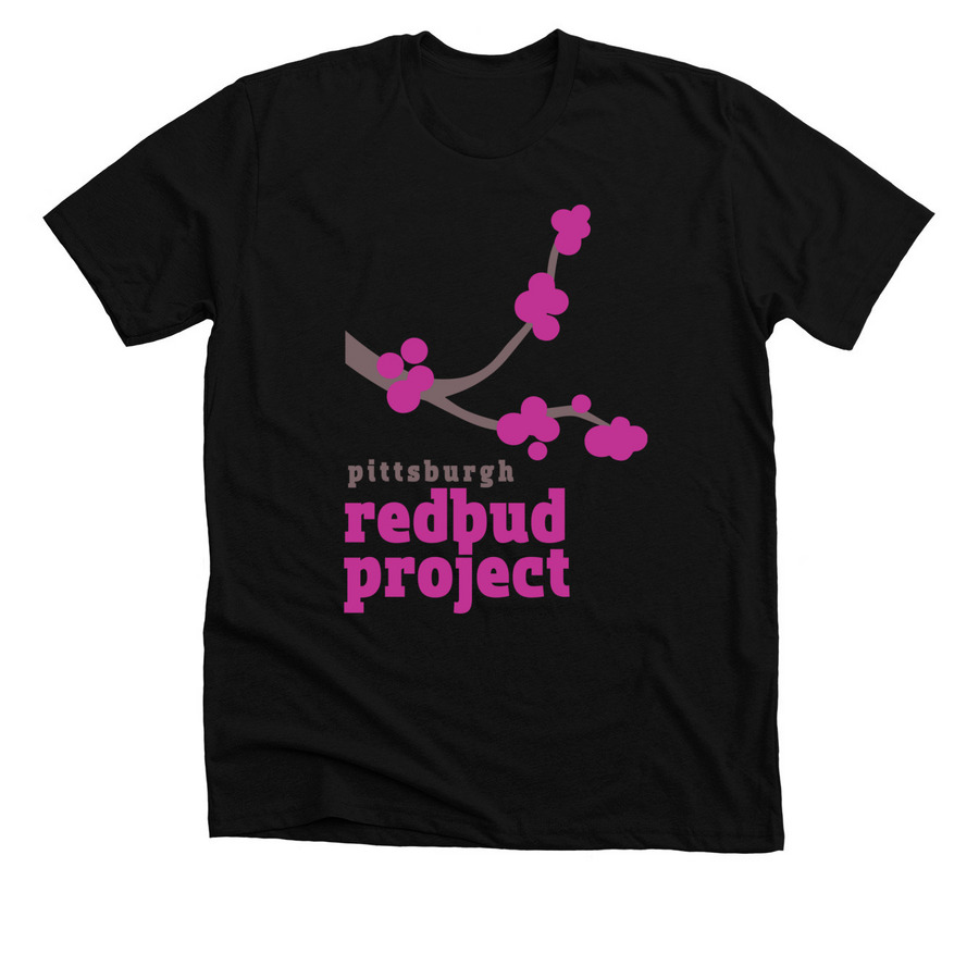 Pittsburgh Redbud Project, a Solid Black Blend Premium Unisex Tee