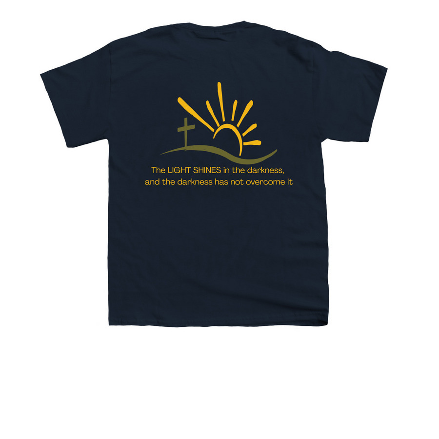 Sun Prairie Baptist&nbsp;, a Navy Youth Unisex Tee (back-view)