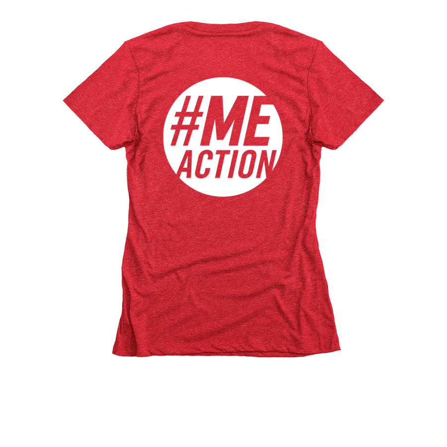#MillionsMissing 2026 Frail & Furious + logo, a Red Women's Slim Fit Tee (back-view)