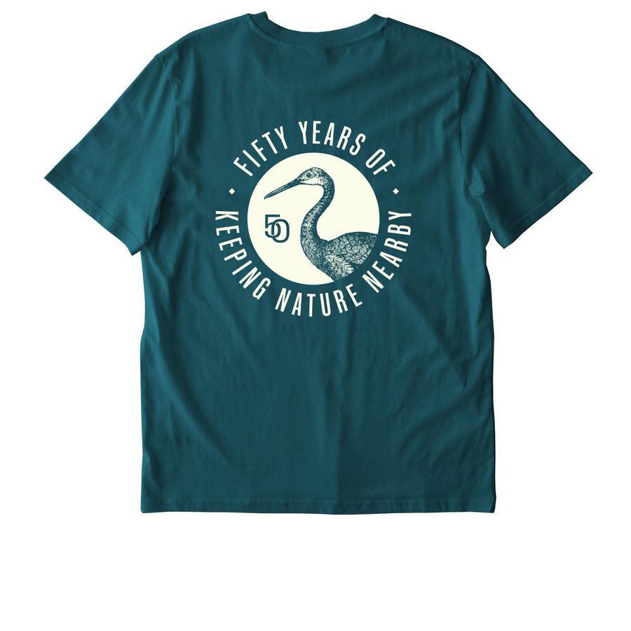 Sandhill Crane ? Dark (T-shirt, Crewneck), a Stargazer Stanley/Stella Unisex Creator 2.0 Tee (back-view)
