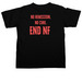 END NF - Left Pocket - Collage Style&nbsp;, a Black Comfort Colors Unisex Tee (back-view)