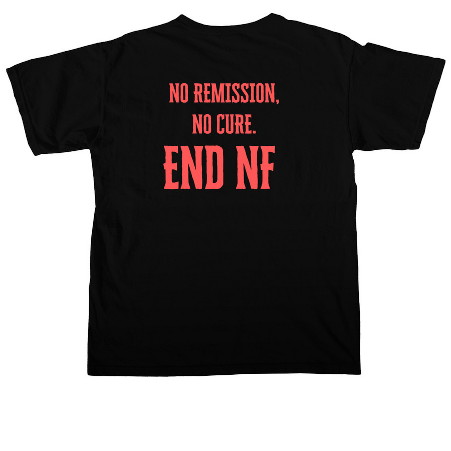 END NF - Left Pocket - Collage Style&nbsp;, a Black Comfort Colors Unisex Tee (back-view)