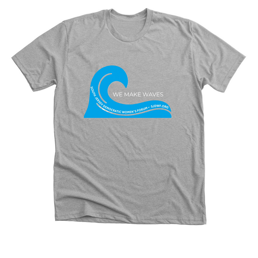 WE MAKE WAVES, a Athletic Heather Premium Unisex Tee