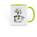 Silly Lily in a Mug on a Mug, a Green Two-Tone Ceramic Mug
