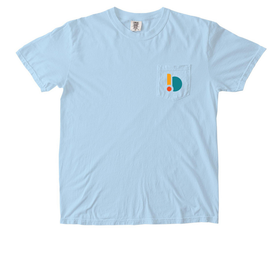Out of Bounds Comedy, a Chambray Comfort Colors Pocket Tee