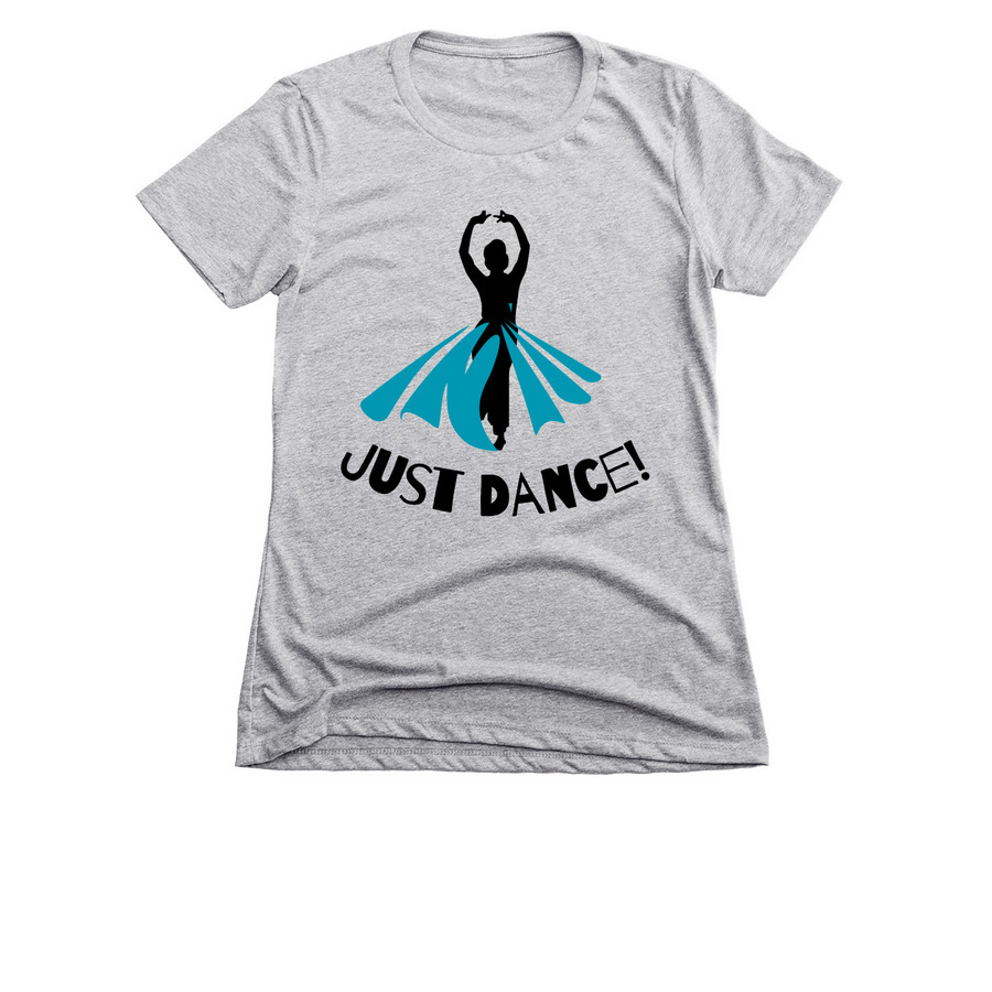 Just Dance!, a Dark Heather Grey Women's Slim Fit Tee
