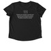 111, a Space Black Allmade Eco Triblend Women?s Scoop Neck Tee (back-view)