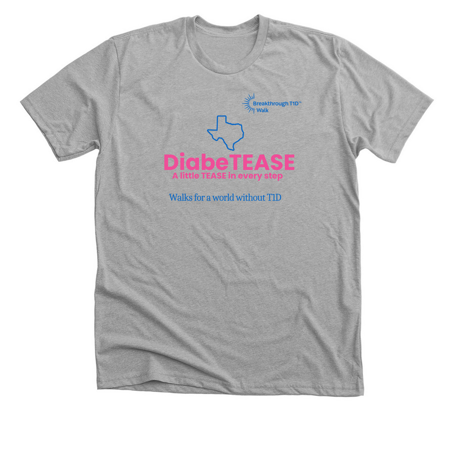 Strutting Towards a Cure, a Athletic Heather Premium Unisex Tee