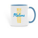 RWA "When life gives you", a Light Blue Two-Tone Ceramic Mug