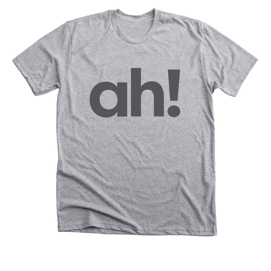 ah!&nbsp;, a Athletic Heather Premium Unisex Tee
