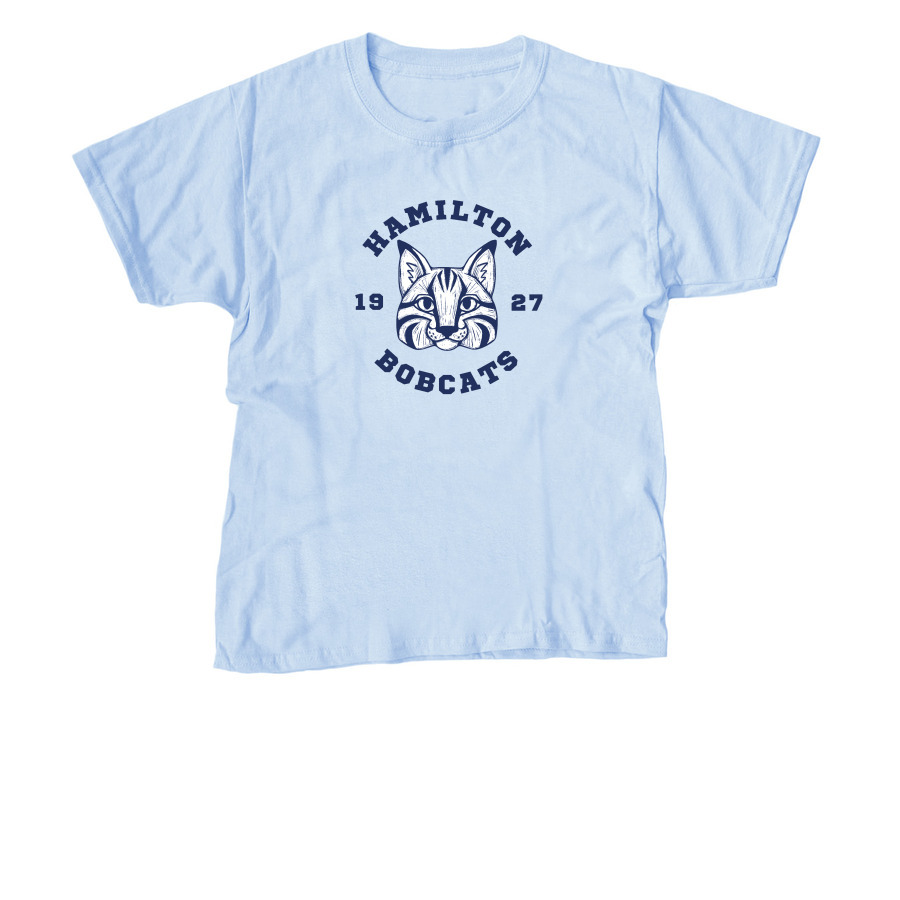 Classic Bobcat (kid), a Light Blue Youth Unisex Tee