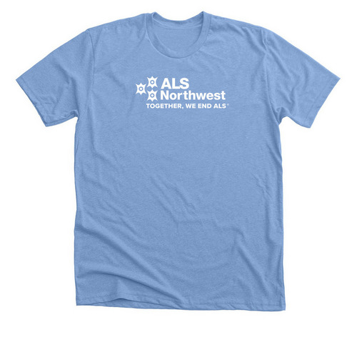 Together We End ALS, a Heather Carolina Blue Premium Unisex Tee