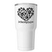 SBACC Paw Heart Insulated Tumbler, a White Insulated Tumbler