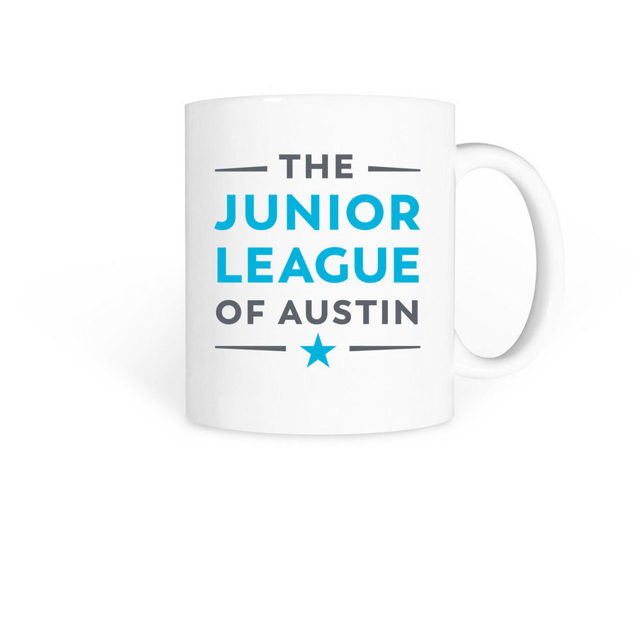 JLA Logo Mug, a White Coffee Mug